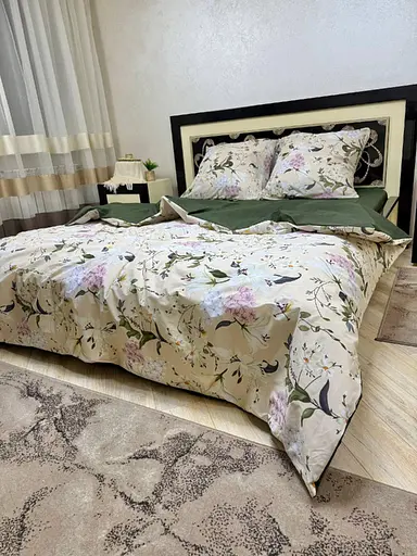 Постільна білизна бавовняна Палау Півтораспальна 150 x 220 Бязь Біла 50 х 70