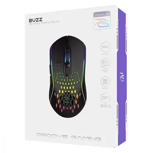 Бездротова миша Proove Gaming Buzz Wireless Black (WMBU00022401) - фото 7