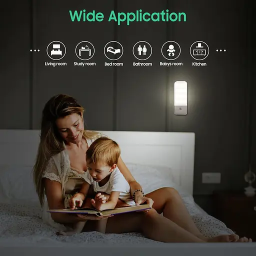 Світлодіодний нічний світильник 3 режими 2 шт. - фото 3