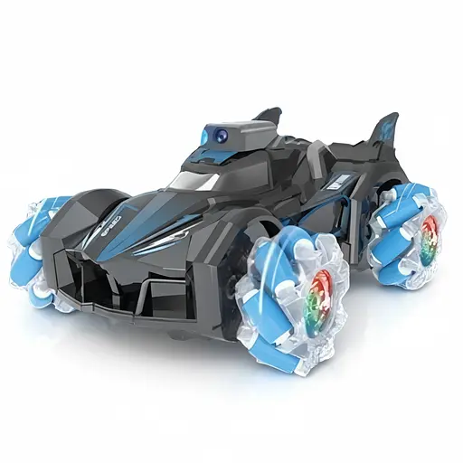 Радиоуправляемая машина-дрифтер 678-01 синяя, 2.4Ghz, камера, Wi-Fi, музыка, свет, пар, 360°