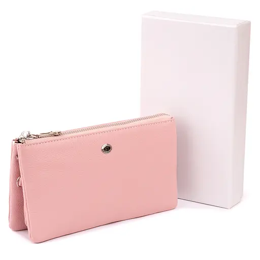 Кожаный женский кошелек-клатч ST Leather 19.2х10х2 см acs0015941 - фото 5