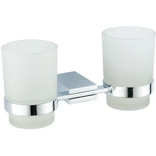Склянка для зубних щіток VBI Neptune chrome подвійна VBI-040514CH хром - фото 1