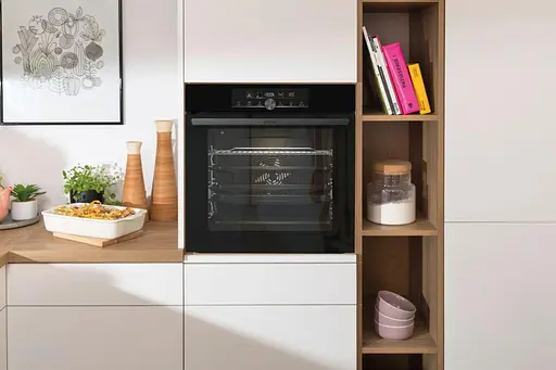 Духовой шкаф электрический Gorenje A+ 77 л дисплей пиролиз черный - фото 2