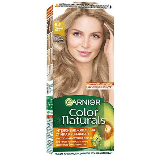 Уценка. Краска для волос Garnier Color Naturals оттенок 8.1 песчаный берег 110 мл (C4431226) - фото 1