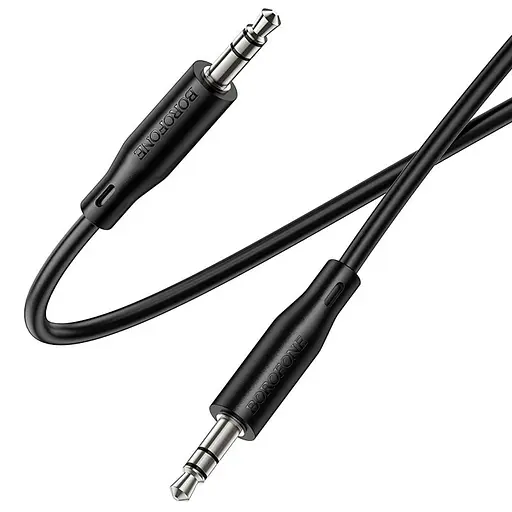 Аудіо кабель Aux Borofone BL26 Standard (1m) Black - фото 3