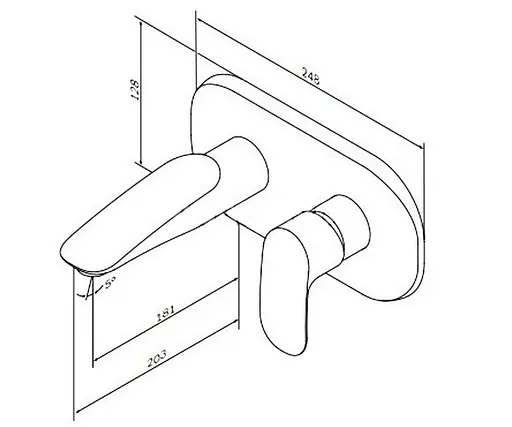 Смеситель для умывальника AM.PM Sensetion F3072200 Хром - фото 2