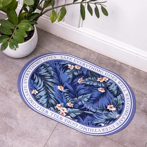 Діатомітовий овальний килимок для дому 38×58 (см) вологопоглинальнючий килимок для кухні ванни та туалету Yiwu HP-42-57 - фото 2