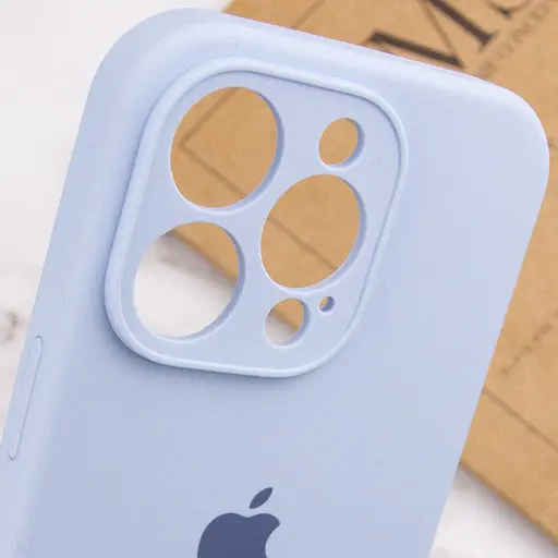 Чохол Epik Silicone Case Full Camera Protective (AA) для Apple iPhone 13 Pro Max (6.7) Блакитний/Lilac Blue - фото 6