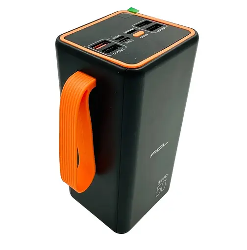 Универсальная зарядная батарея ACL PW-55 50000 mAh с индикатором заряда + фонарь + ремешок (Черный)