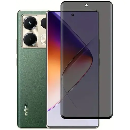 Защитное стекло DK для Infinix Note 40 Pro/Note 40 Pro+ 3D Антишпион Full Glue 020543 black