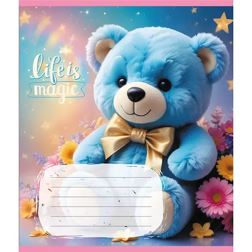 Зошит учнівський "Тедді" Leader 012-500363K-1 в клітинку, 12 аркушів - фото 1