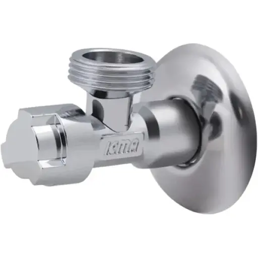 Кран приладовий буксовий Icma 1/2" х3/4" кутовий №519 (90519AE07) - фото 1