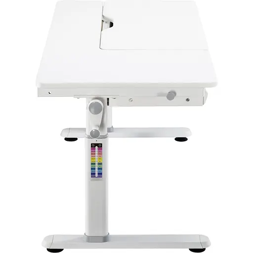 Стол компьютерный 2E CE301K-MECHANIC, регулировка высоты, механика, 54/76х120x60 см, белый - фото 7