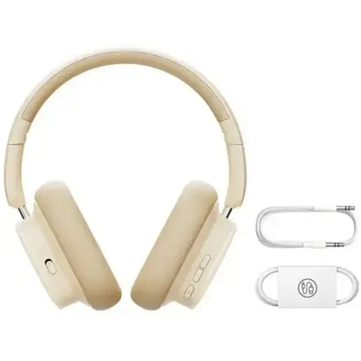 Навушники Baseus Bowie H1i Noise-Cancellation Wireless Headphones Stellar White - фото 2