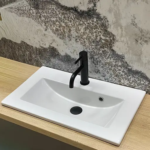 Умивальник VBI Teora 60 white врізний VBI-018051, Білий - фото 1