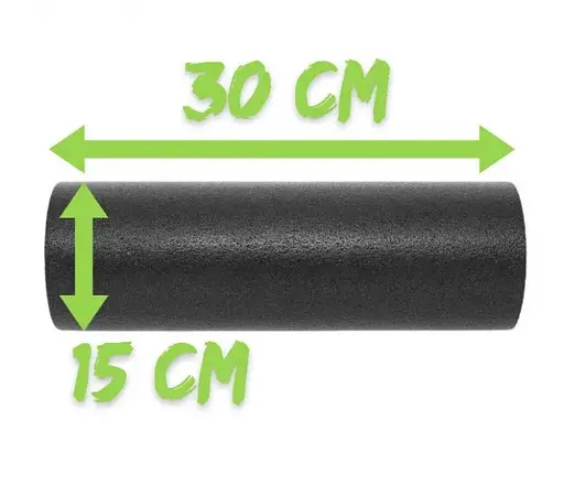 Набір для масажу та йоги PowerPlay PP_4094 EPP (Ролик 30*15 + 2-ва мячі) Green + гумка 5.5 кг (PP_4094_Green) - фото 8