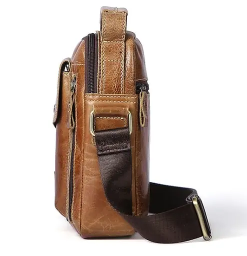 Чоловіча шкіряна сумка Vintage 18х22,5х5,5 см sum0012358 - фото 3