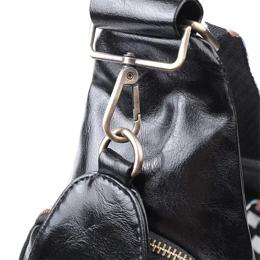 Женская сумка Vintage из экокожи с акцентом на текстильную лямку 18х33х10 см sum0026970 - фото 5