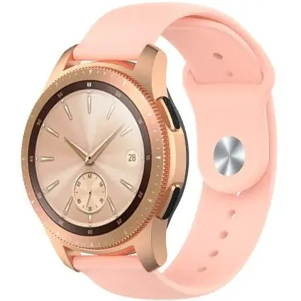 Ремешок DK CDK для Garmin Forerunner 255 / 255 Music 22mm Silicone Sport Band (011909) (pink) - фото 3