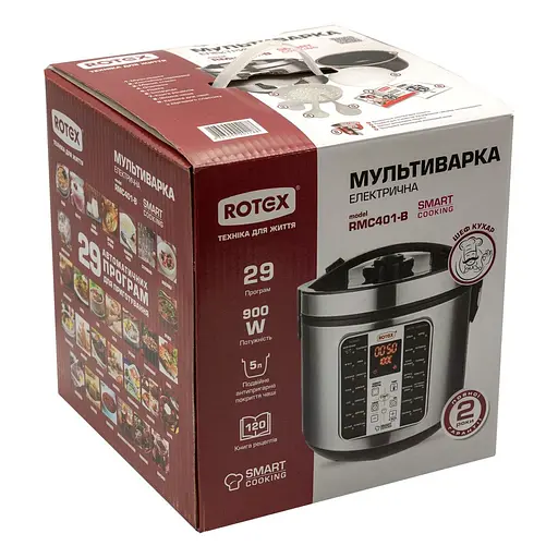 Мультиварка Rotex RMC401-B Smart Cooking - фото 7