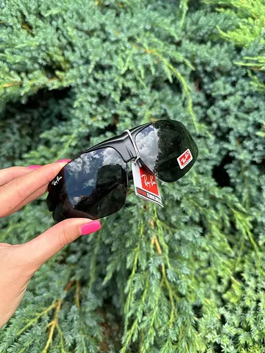 Очки тактические Ray-Ban с 5 сменными линзами (Черные) - фото 6