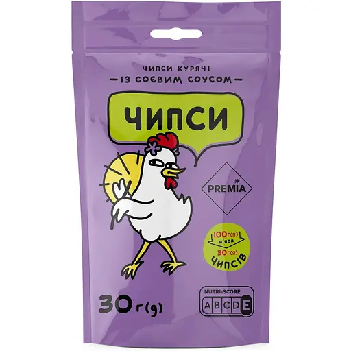 Чипсы Премия куриные с соевым соусом 30 г