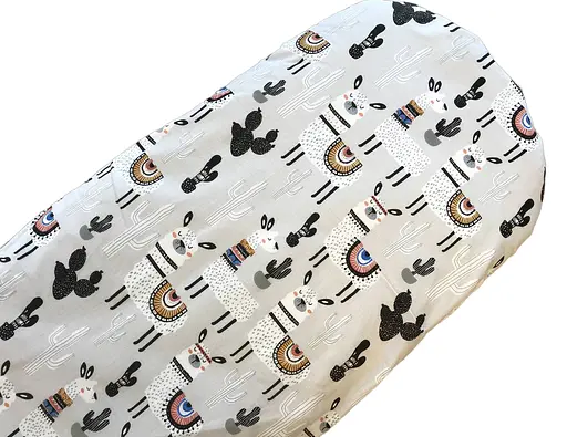 Простынь Moontime хлопковая в коляску "Ламы" - фото 1