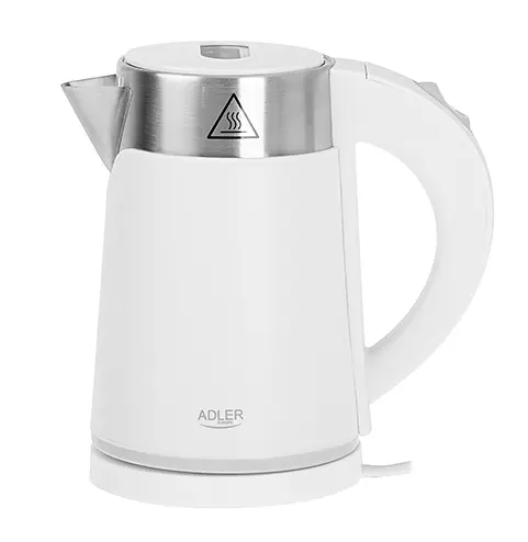Электрочайник Белый 0.6л Adler AD 1372 - фото 1