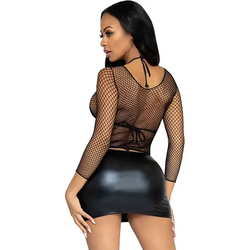 Топ Leg Avenue Long Sleeves T-Shirts Black One Size - фото 2