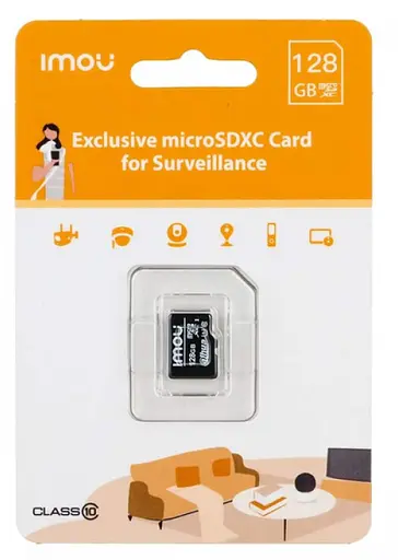 Карта памяти IMOU Microsdxc card class 10 UHS-I U1 128 GB (ST2-128-S1) - фото 2
