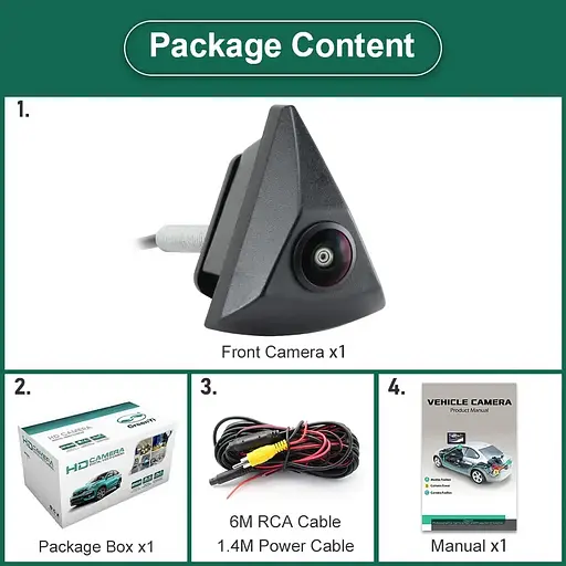 Камера переднего вида для Volkswagen AHD-720P VW-F - фото 4