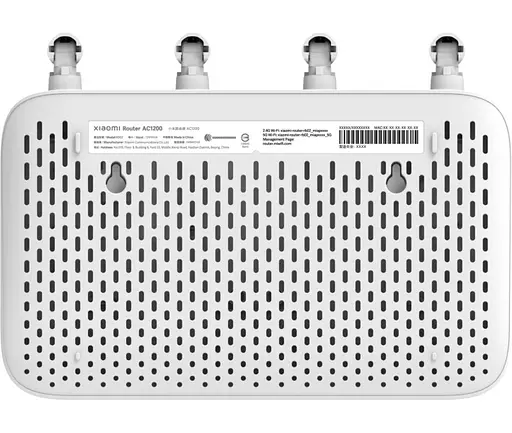 Маршрутизатор Xiaomi Mi Router AC1200, Gigabit, Wi-Fi, 2*Lan, 4ANT, 802.11ac, 867Мbit, 2.4/5.0ГГц - фото 5