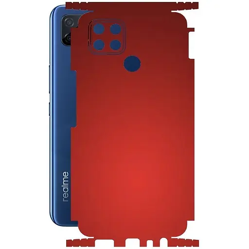 Захисна плівка StatusSKIN для Realme V3 5G Корпус Вініл червона, матова - фото 1
