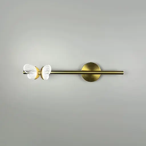 Бра з метеликом зліва у латунному корпусі 46 см Арт. WC18/1L (ліва) AB Line F - фото 4