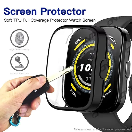 Защитный чехол Tamister для смартчаса Amazfit Bip 5/5Pro черный - фото 5
