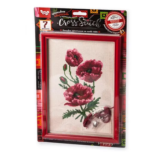 Набір творчості Вишивка хрестиком на канві CROSS STITCH, Danko Toys - фото 2