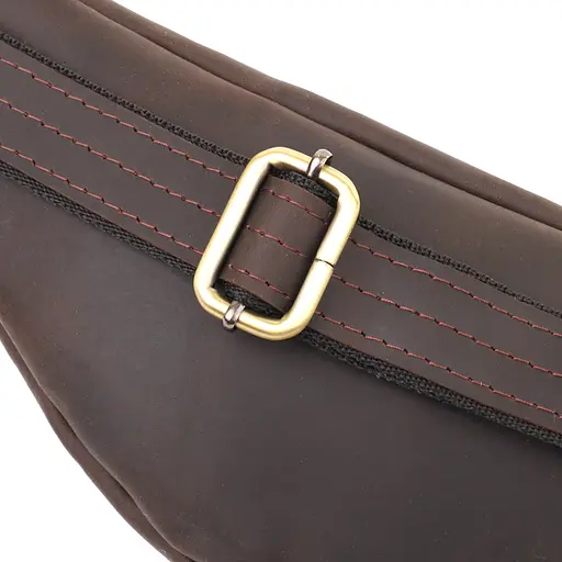 Чоловіча стильна бананка з натуральної vintage шкіри SHVIGEL 29х11х4,5 см sum0027449 - фото 15