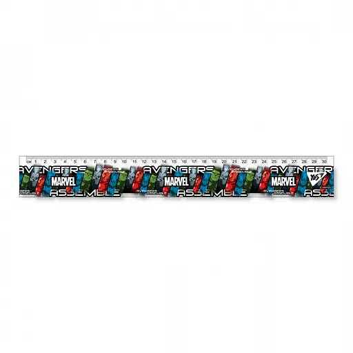 Лінійка YES Marvel.Avengers, 30 см, 5 шт. в упаковці