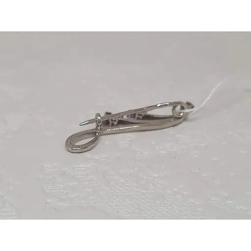 Срібна брошка Ірій з фіанітами. 9527 - фото 3