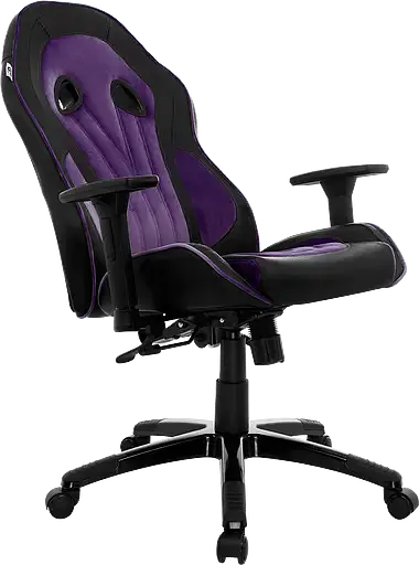 Геймерське крісло GT Racer чорне з фіолетовим (X-2645 Black/Violet) - фото 5