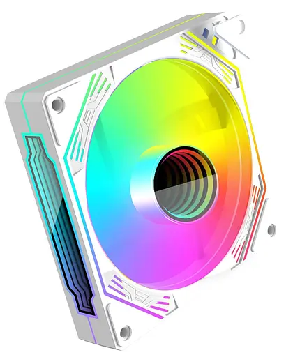 Вентилятор Coolmoon 120мм CM-V12-W Reverse (CM-V12-W-R) White - фото 6