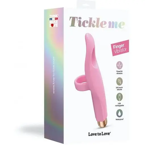 Вибратор на палец Love To Love Tickle me - Baby Pink - фото 6
