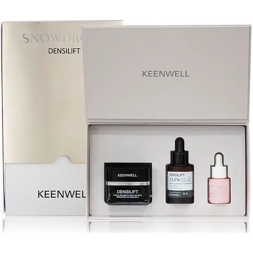 Набір для обличчя Keenwell Snow Drops Densilift ліфтинг та відновлення пружності: крем + сироватка для обличчя + сироватка для очей