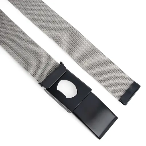 Ремінь-гумка чоловічий на затиску PS-40023 (115 см) світло-сірий плетений - фото 2