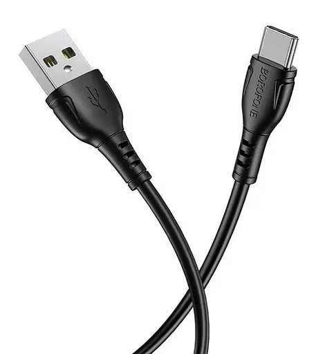 Зарядный кабель Borofone BX51 Triumph USB to Type-C 1 м Черный - фото 2