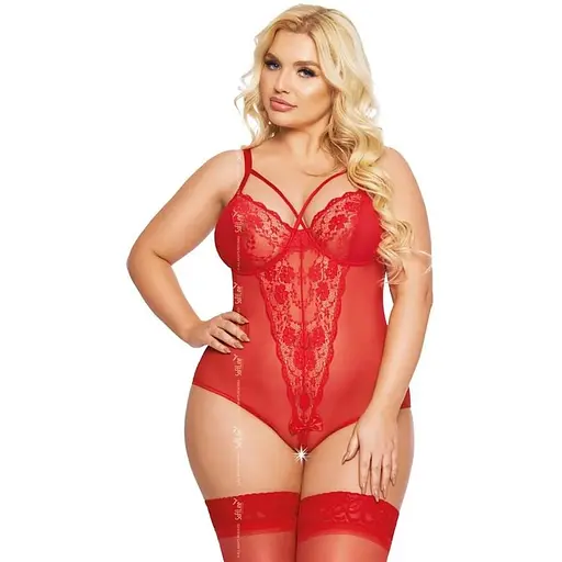 Боди Softline Amanda 3XL красный