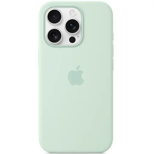 Чохол Silicone case (AAA) with Magsafe and Animation для Apple iPhone 16 Pro Max (6.9) Aquamarine - фото 2