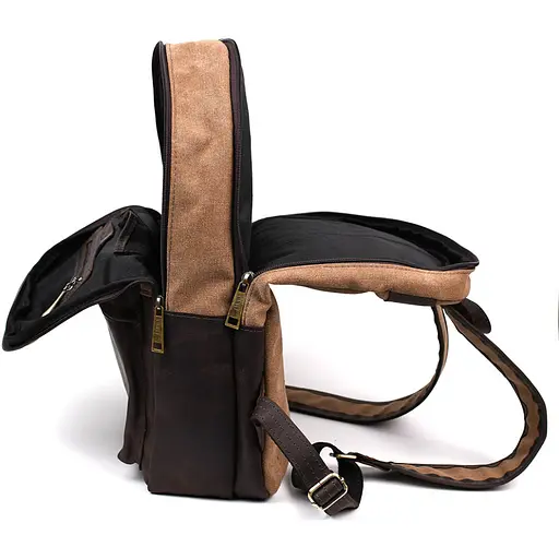 Кожаный мужской рюкзак TARWA 40х31х13 см nsa0001344 - фото 8