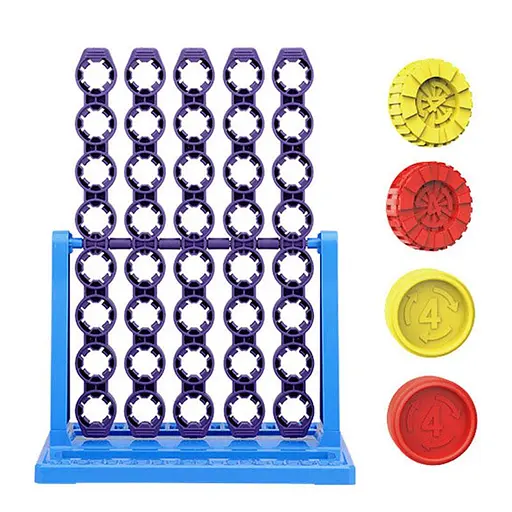 Настольная интерактивная игра Ummi 22048 Line Up Spin 4 Blue - фото 5