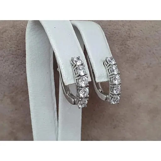 Серебряные серьги Агни АЛЬКОР с фианитами. 2904/9Р-CZ - фото 3